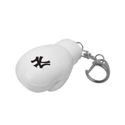 3"x2"x2" Black Promotional Boxing Glove Keychain
