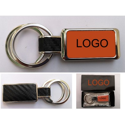 Round Shape Dual-ring Key Chain