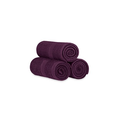 Eggplant Purple Bleach Proof Oxford Salon & Spa Hand Towel