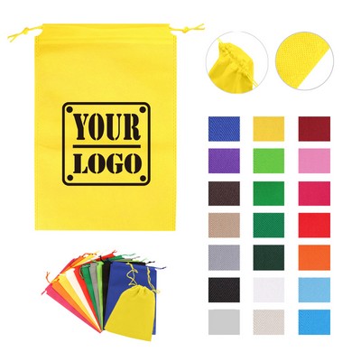 9-7/8" Non-woven Drawstring Pouch