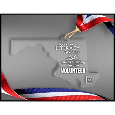Maryland Neck Medal in Clear Acrylic