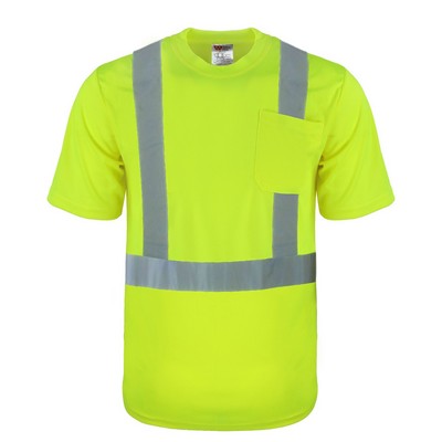 Safety Brite SB-C2SS Class 2 Short Sleeve HI VIS T-Shirt