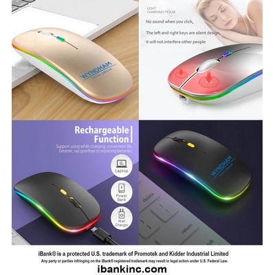 iBank ® Bluetooth Wireless Mouse, LED Slim Dual Mode (Bluetooth 5.1 and 2.4G Wireless)