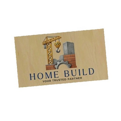 Business Card - Thick Wood