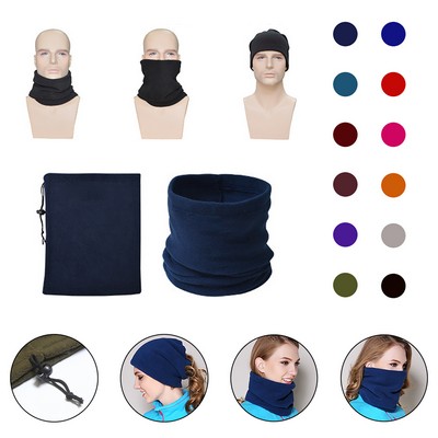 Adjustable Fleece Neck Warmer for Windproof