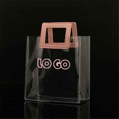 Clear Plastic Waterproof PVC Shopping Tote Gift Bags