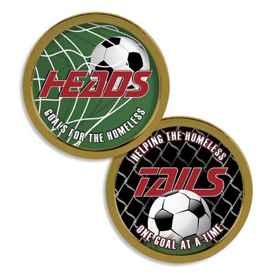 1.75" Plain Edge Gold Coin