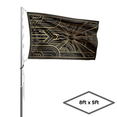 Single-Sided Dye Sublimation 1-Layer 8' x 5' Flag