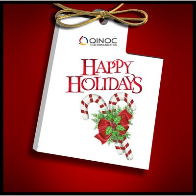 Utah Ornament in White Acrylic