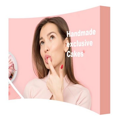 10' Fabric Pop Up Display Graphic Only (Curve)