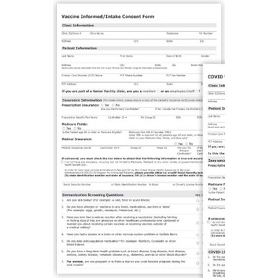 Green Laser Rx Paper Forms