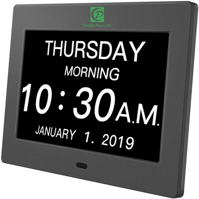 8" Digital Calendar Day Clock For Seniors Elderly