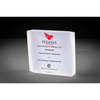 Imperial Square Crystal Award (5 1/2 x 5 x 1 1/2")