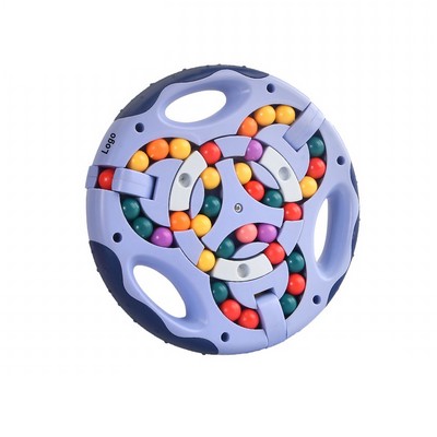 Double-Sided Rotating Bean Cube Round