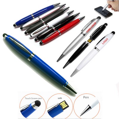 3-in-1 Metal Touch 2G USB Pen