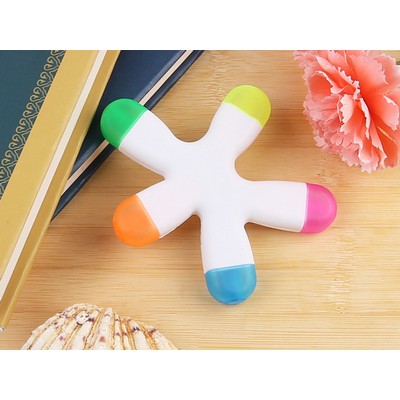 5 color Cute Starfish fluorescent Pens Markers Highlighters
