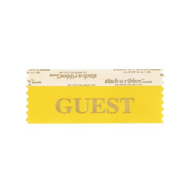 Guest Stk A Rbn Gold Ribbon Gold Imprint