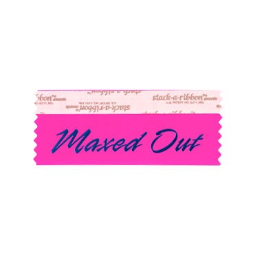 Maxed Out Stk A Rbn Neon Cerise Ribbon Blue Imprin