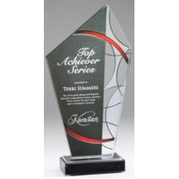 Large Red Stained Glass Award