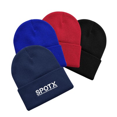 12" Acrylic Knit Beanie