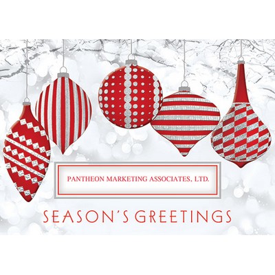 Candy striped Ornamental Greetings