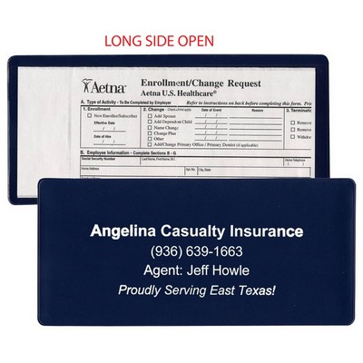 Large Policy Holder (opens on long side)