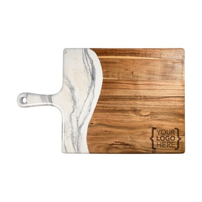XL Acacia Cheeseboard Marble