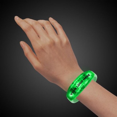 Sound Activated Green LED Stretchy Bangle Bracelet(Digi-Print)
