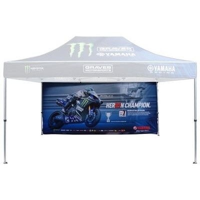 Pop Up Canopy Back Wall w/ Double Sided Sublimation (15'x7')