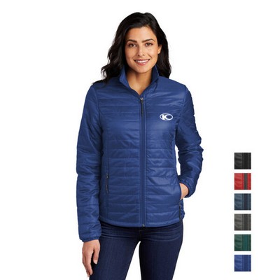 Port Authority® Women's Packable Puffy Embroidered Jacket