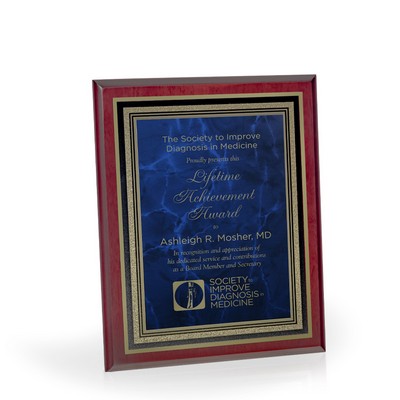 Classique Mahogany Finish Award Plaque, 8"x10"