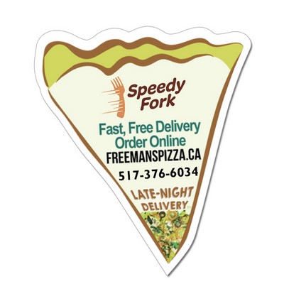 2.07x2.37 Pizza Shaped Magnets - 20 Mil