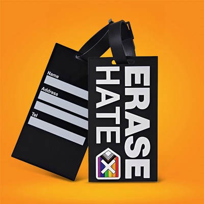 4" Custom 2D PVC Luggage Tags