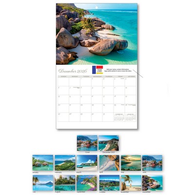 2027 Beach Destination Wall Calendar