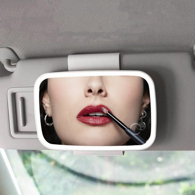 Car Sunvisor Vanity Mirror with Touch Screen LED Light