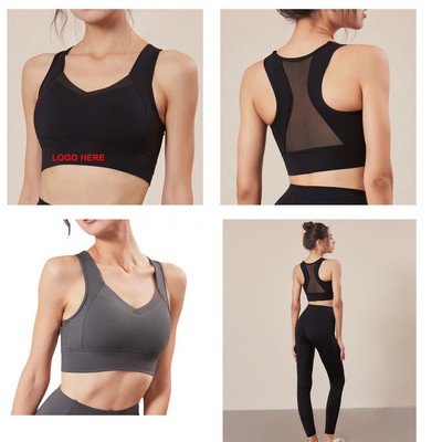 Sports Bra w/Mesh Back Panel