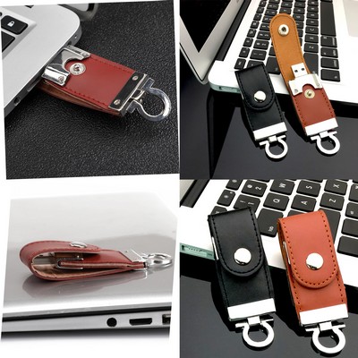 32 GB Leather U-Disk USB Flash Drive