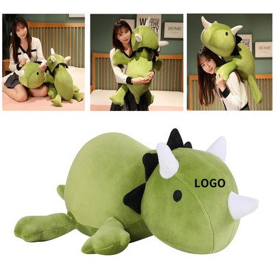 9.8" Dinosaur Plushie Dino Throw Pillow