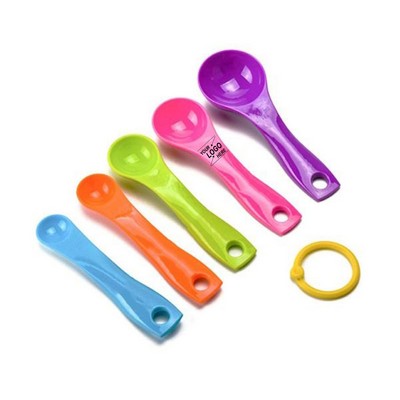 5 Piece Plastic Measuring Spoon Set