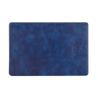 15W Wireless Charging Mouse Pad , Faux Vegan leather mouse pad , wireless charger