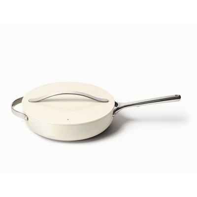 Caraway 4.5qt Nonstick Ceramic Saute Pan w/ Lid, Cream