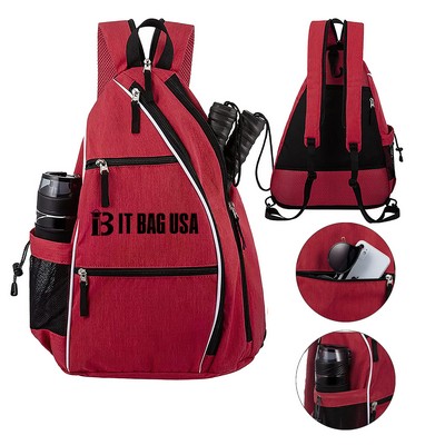 Pickleball Tennis Bag Reversible Crossbody Backpack