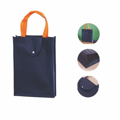 Two-Tone Non Woven Snap Bag