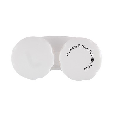 White Contour Twist Cap Contact Lens Cases