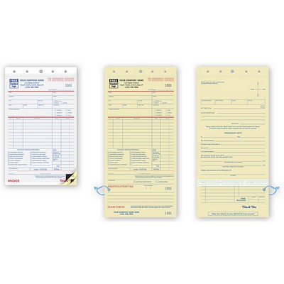 TV Service Order Forms - Classic With Carbons (3 Part)