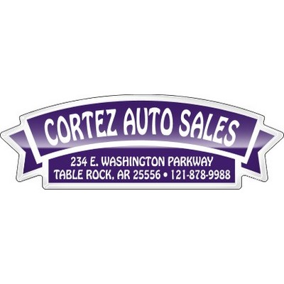 Domed Auto Ad Decal (5.81"x 1.907")