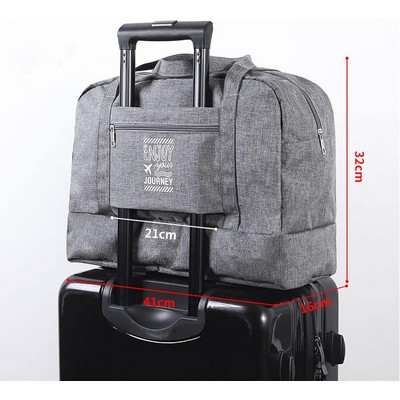 Large Capacity Waterproof Travel Duffel With Shoe Compartment
