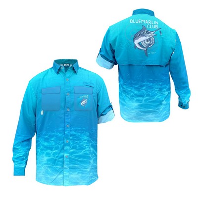 Men's/Youth Vented Button Up Long Sleeve Shirt