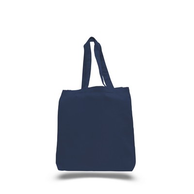 Cotton Tote Bag with Bottom Gusset