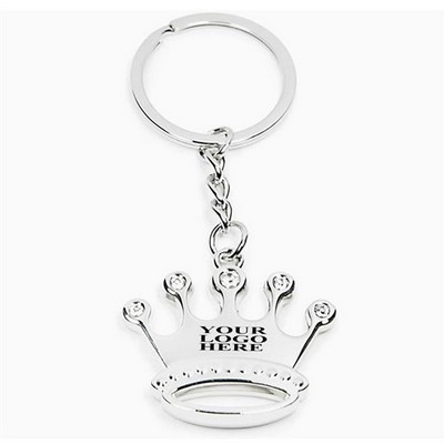 Crown Keychain With Diamonds
